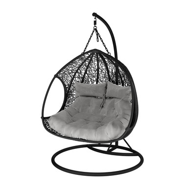 Basin Two Seater Hanging Egg Chair with Cushion