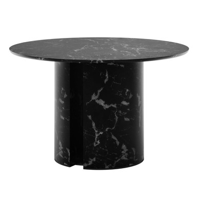 Nydia 120cm Round Dining Table - Black