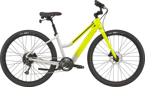 Yellow electric mountain bike
