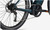 Green electric mountain bike close up up gears