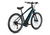 Green electric mountain bike back side view
