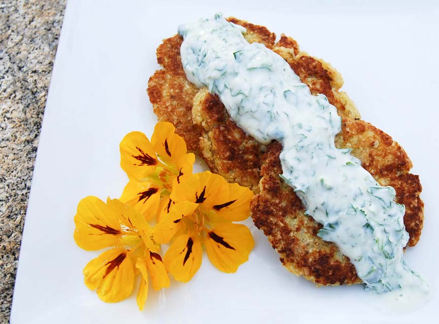 These fritters are easy but taste gourmet. Beta-glucan in these fritters increases their heart health.