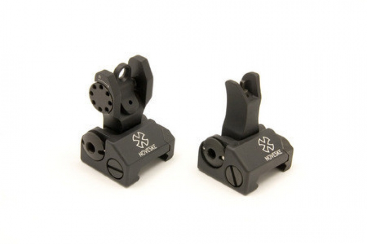 Troy Folding Battle Sights Set (Noveske Logo) - Armtac