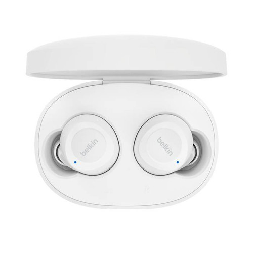 Belkin SoundForm Bolt true wireless earbuds in white color.