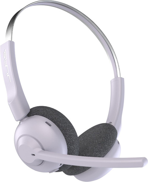 JLab GO Work Pop wireless headset in lilac.