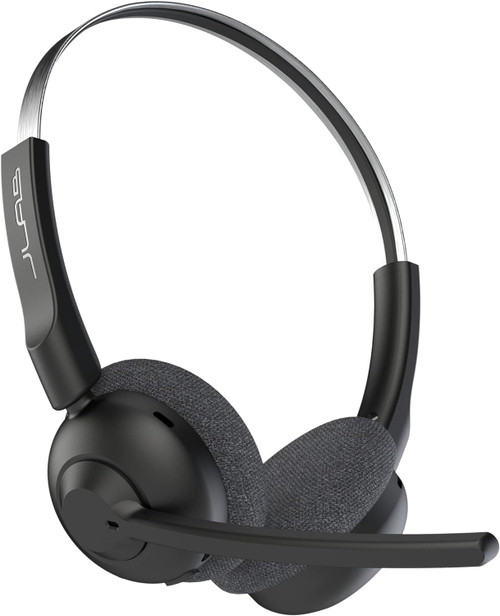 JLab GO Work Pop wireless headset in black.