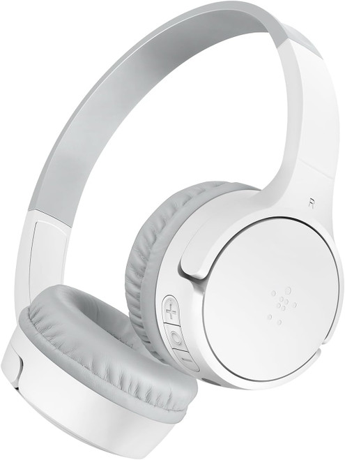 Belkin SoundForm Mini wireless kids headphones in White.