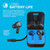 Compact charging case with extended 30+ hour battery life