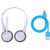 USB-C rechargeable headset with long battery life.