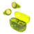 Active Noise Cancellation earbuds with compact charging case.