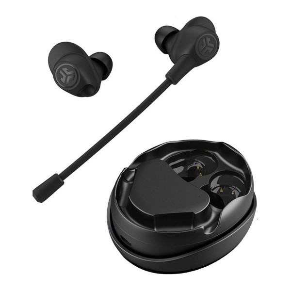 JLab Work Buds wireless earbuds with USB-C wireless dongle.