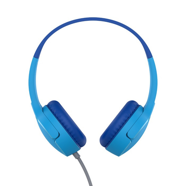 Belkin SoundForm Mini wired kids headphones in blue.