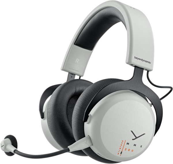 Beyerdynamic MMX 200 wireless gaming headset in grey.