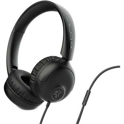 JLab Studio 2 wired on-ear headphones in Black.