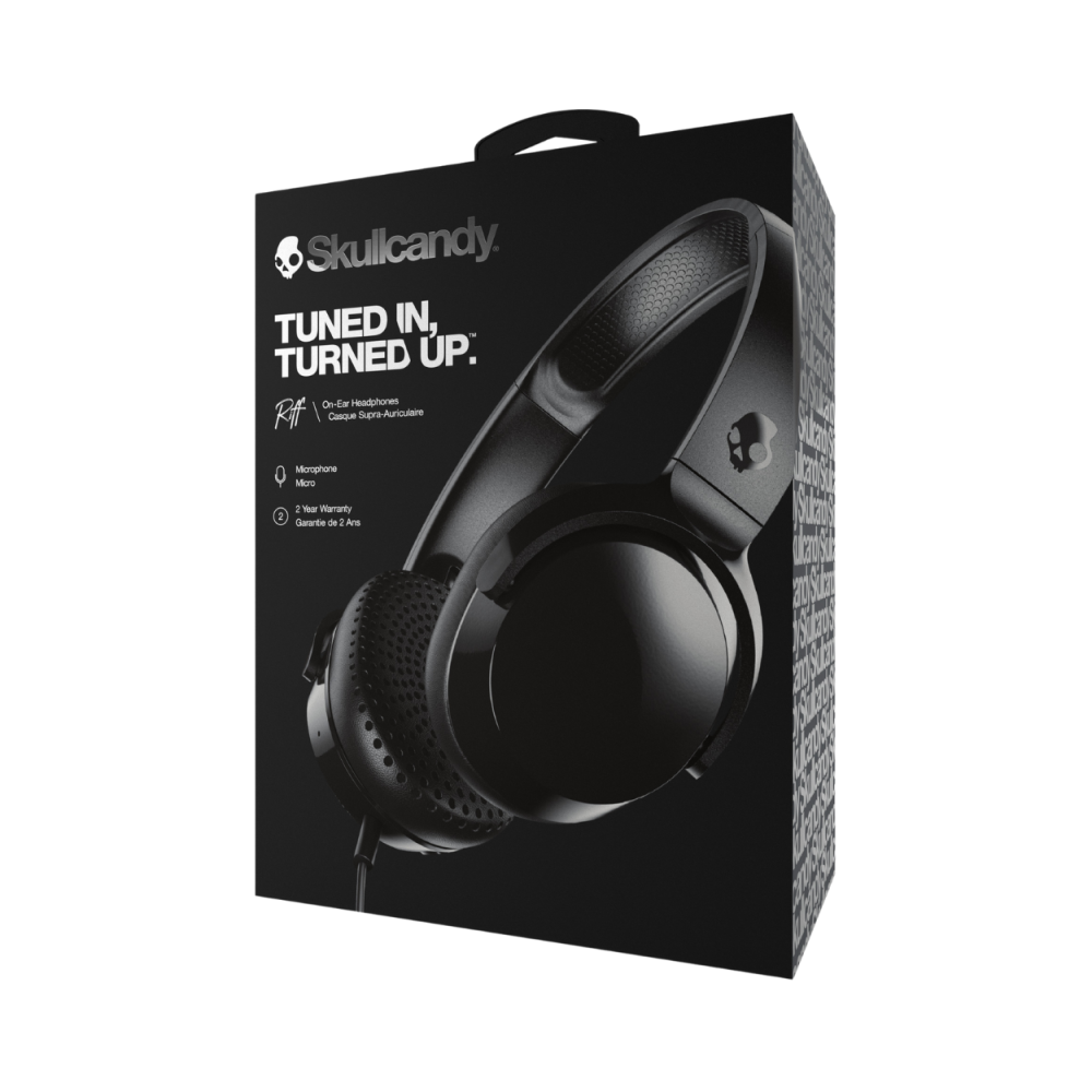 Skullcandy Riff Black Wired Headphones