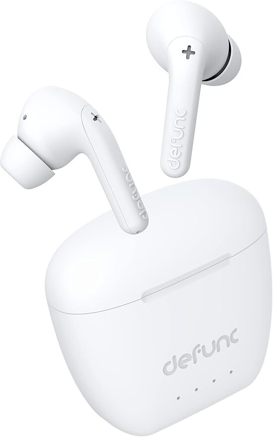 Wireless Earphones White Bluetooth earbuds with charging case
