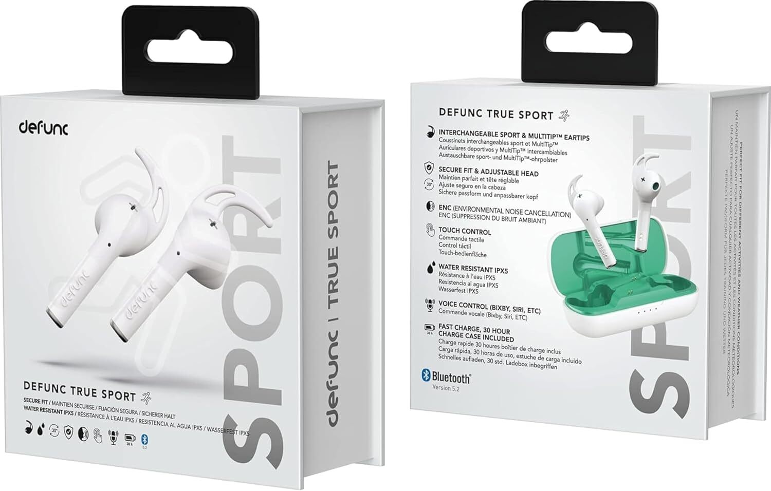 Sports Earbuds IPX5 Secure-fit active listening