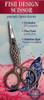 3.5 inch, fish-design scissor. Fine point. Stainless steel.  Grat for needleart and general sewing projects.