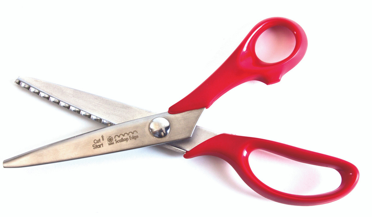Scalloped Edge Scissors, for Cutting Fabric and Felt, Scallop