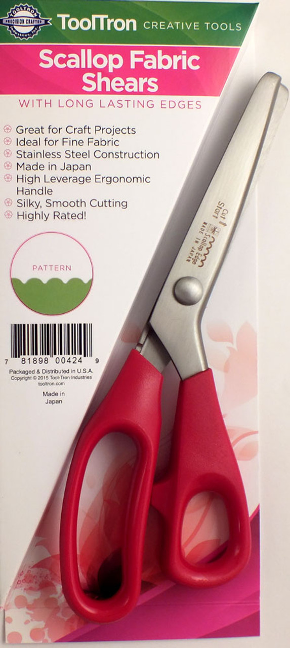  Hui Tong Strong & Sharpe Pinking Shears,Pinking Shears Scissors  for Fabric, Serrated and Scalloped Scissors Fabric,3mm,5mm,7mm (Wavy 18mm)  : Arts, Crafts & Sewing