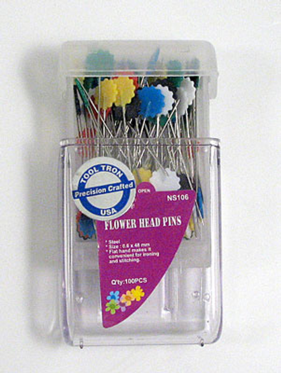 Clover Marbled Glass Head Pins | 0.5mm | 20 Pins