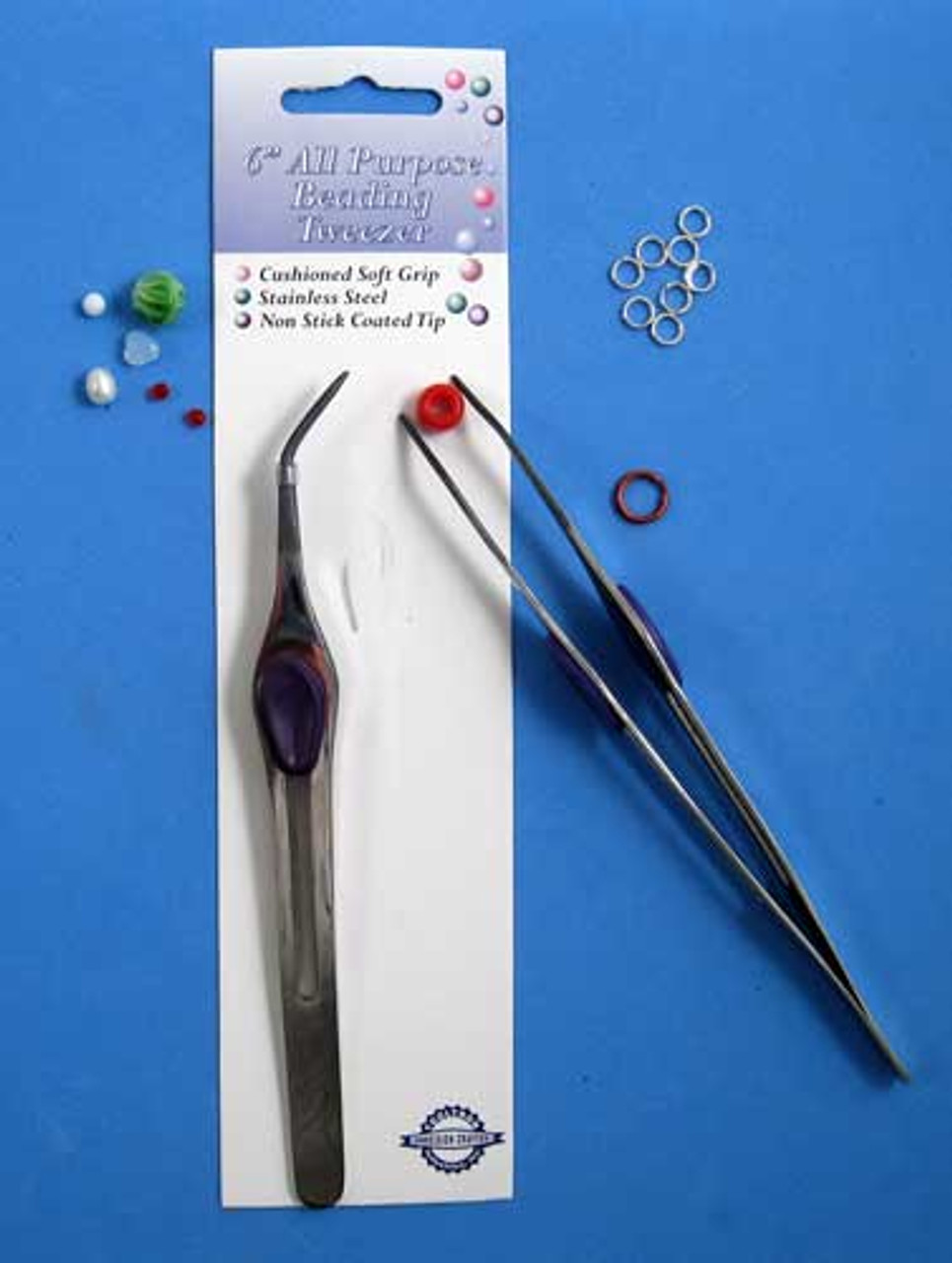 DELUXE Stainless Tweezers 6 Serrated, Angled. For Industrial and Home  Sewing, craft, jewelry, and more. IDS, International Design Supplies TW6