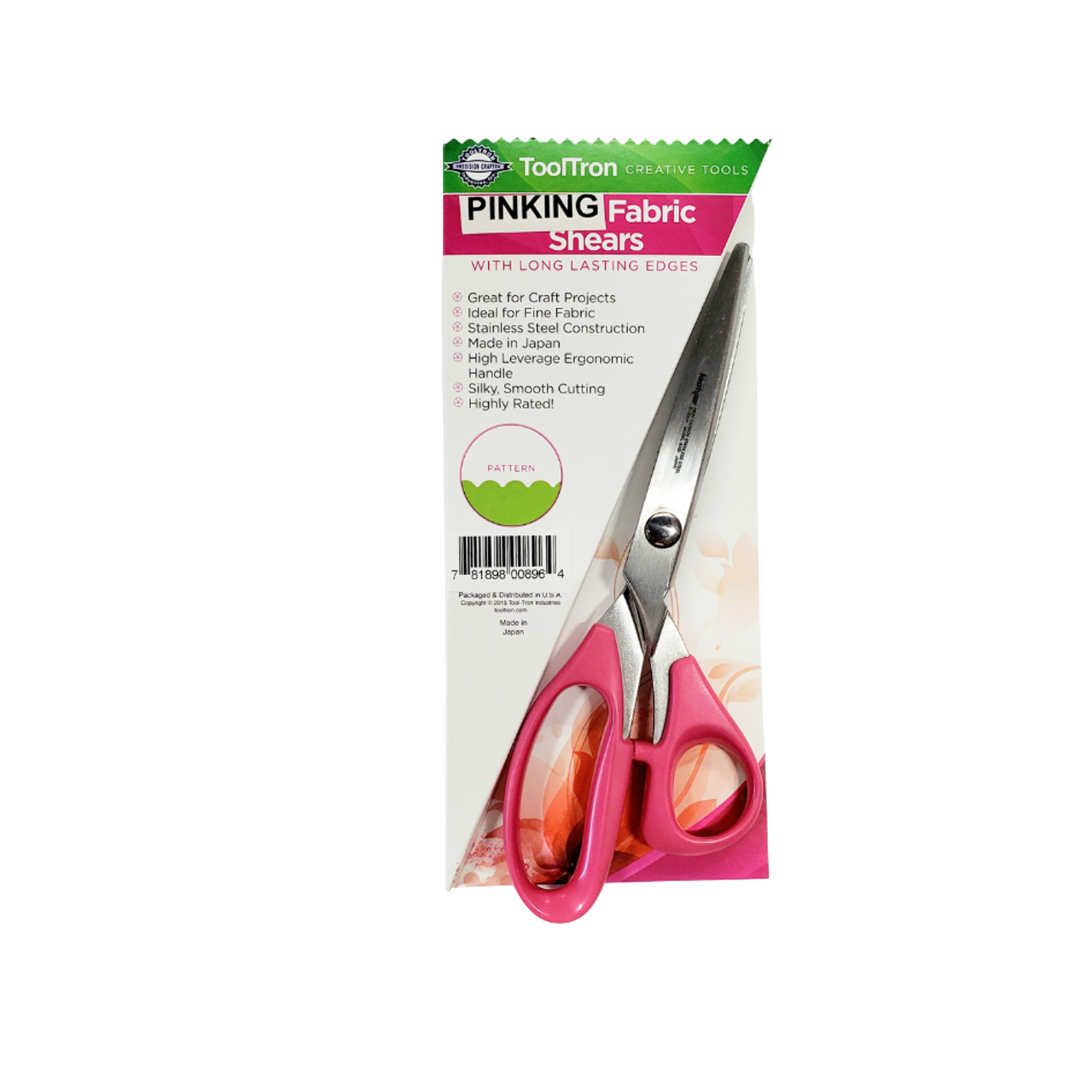 Hui Tong Strong & Sharpe Pinking Shears ,Pinking Shears Scissors for  Fabric, Serrated and Scalloped Scissors fabric,3mm,5mm,7mm (Serrated 7mm)