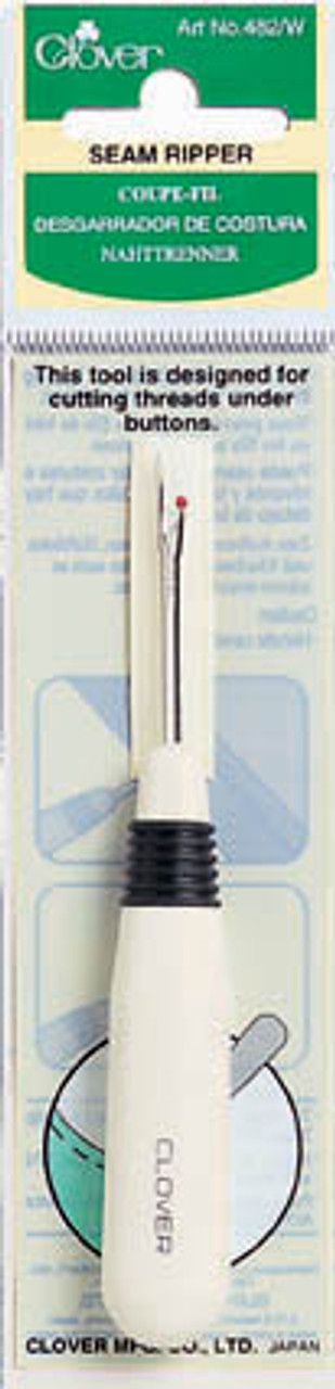 Clover Seam Ripper - White Plastic Handle