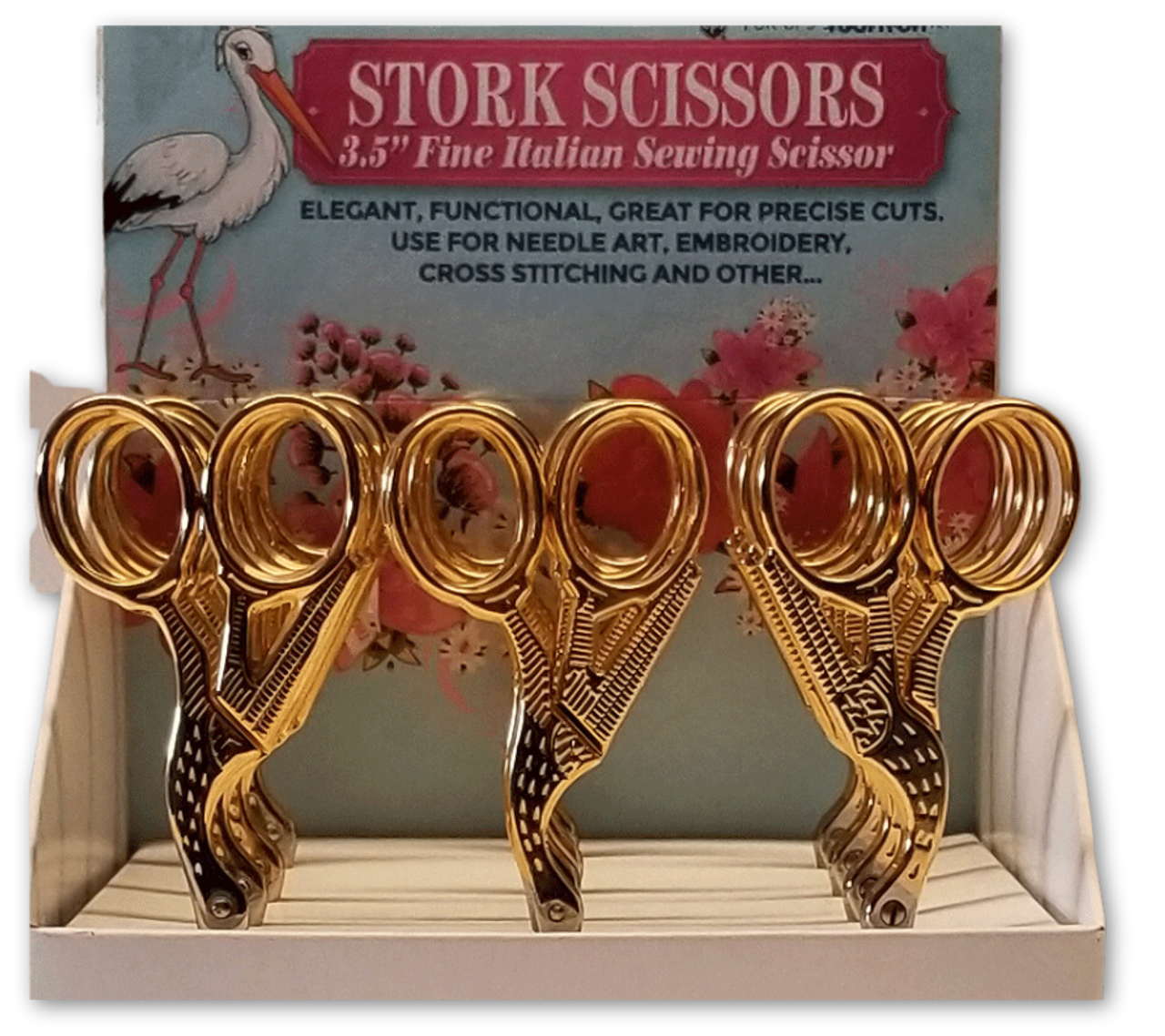 AllStitch 3.5 Gold Stork Embroidery Scissors