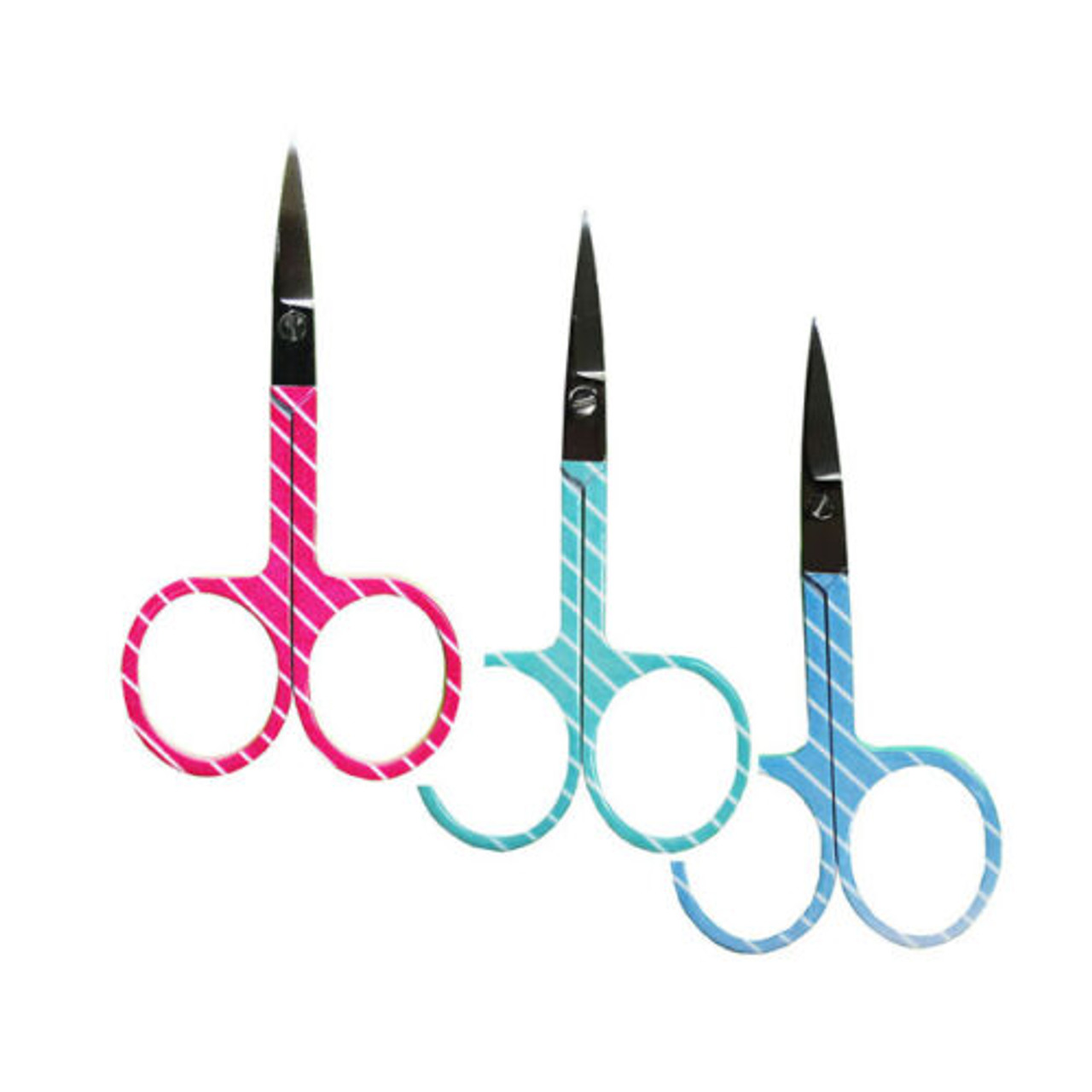 Embroidery Scissors, Pinstripes on Colored Handles