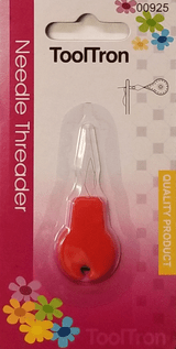 Needle Threader With Built-In Cutter