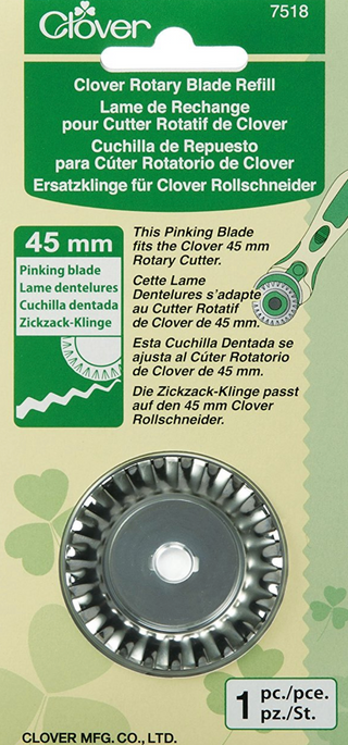 Clover 83866 Lama Rotante Di Ricambio 28 Mm – 2 Pezzi Con Protezione, Per Taglio Tessuti E Cucito