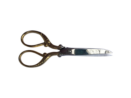 Floral design, beautiful gold handle sewing & quilting scissor.  European design and made.