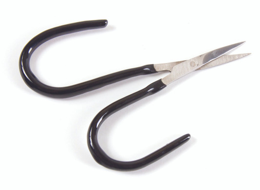 Finally - a scissor that fits any size fingers, large or small.  Slim line needle points and long length to reach tight spots.  Non-slip grip stays in your hand.  Great for decoupage, ribbon and feathers.