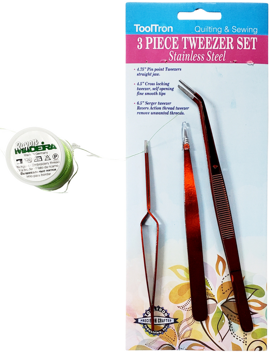 3 Piece Tweezer Set