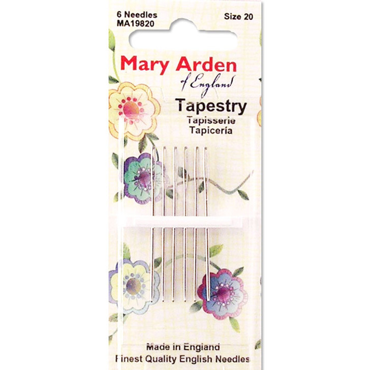 Mary Arden Tapestry Needles are excellent for needlepoint and other stitching projects. 