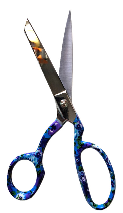 Floral pattern dressmaker fabric shears