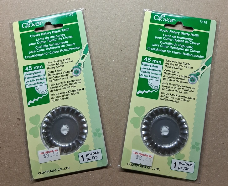 Clover Rotary Pinking Blades Promo