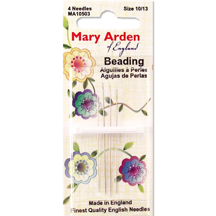 Mary Arden Beading Needles - Pkg. of 4 Needles (Size 10/13)