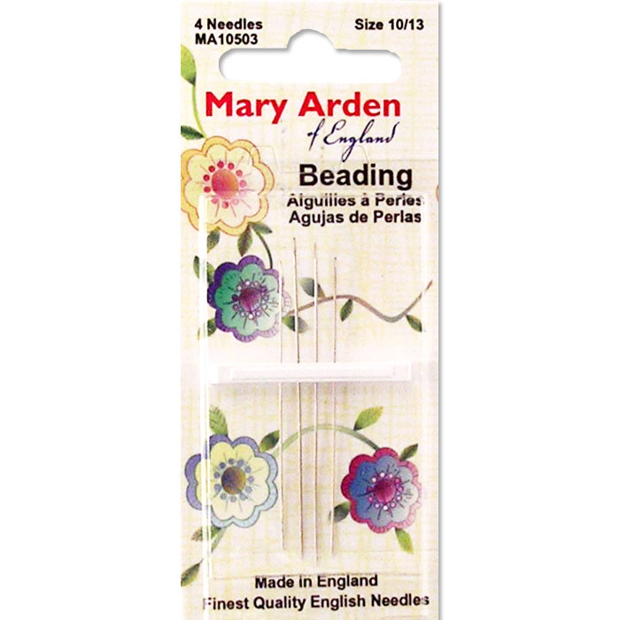 Mary Arden Beading Needles - Pkg. of 4 Needles (Size 10/13) 