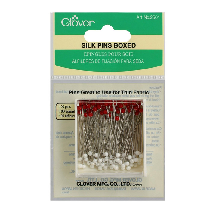 Clover Boxed Silk Pins