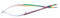Easykut spring action scissor with curved blade for easier cutting.  Rainbow titanium oxide finish. Shear cut, lightweight, less hand fatigue.  For all sewing needs.