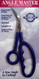 A new angle in cutting.  Ergonomic design, conforms to natural fit of hand.  Stainless.  Upright cut.  Natural way to shear.