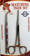 Stainless steel. Serrated jaw.  Perfect for hand sewing with small needle.  Tips reach into areas with limited space.  Replaces needles and aids in rethreading the needles and loopers.