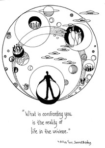 Reality of life in the universe - 8x10 (frame-able art)