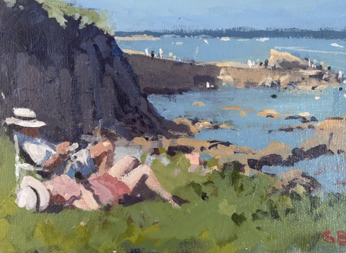 043 - Relaxing at the Forty Foot, Ireland