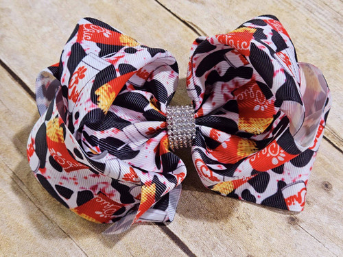 6" Double CFA Bling Bow