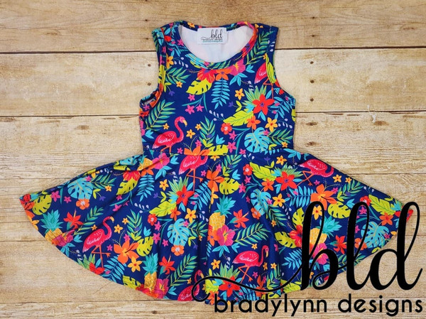 Tropical Twirl Dress