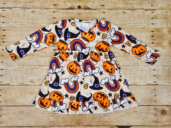 Rainbow Jack O Lantern Dress