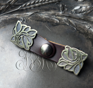 JUL - Art Nouveau Magnolia Latch - Espresso